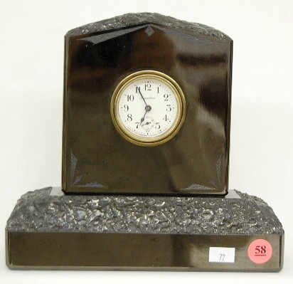 Ingraham Lava Glass Dresser Clock — Antique Clocks Price Guide