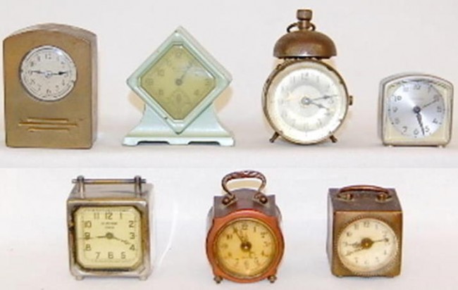7 Metal Alarm Clocks Lux, Junghans and Others — Antique Clocks Price Guide
