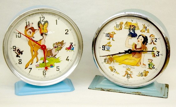 2 French Walt Disney Alarm Clocks — Antique Clocks Price Guide