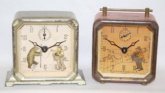 Lux and Keebler Animated Alarm Clocks — Antique Clocks Price Guide