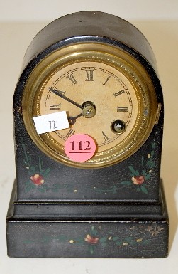 Early Iron Round Top Terry Clock — Antique Clocks Price Guide