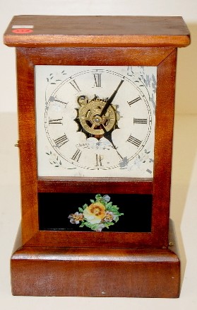 Waterbury Rosewood Cottage Clock w/Alarm — Antique Clocks Price Guide