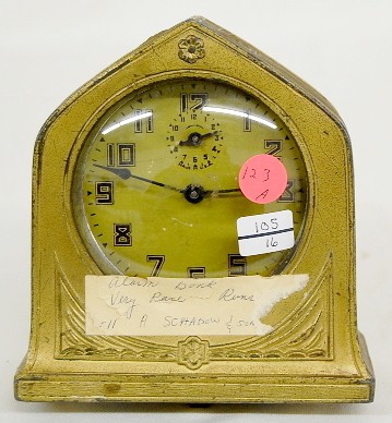 A. Schadow and Son Art Nouveau Alarm Clock — Antique Clocks Price Guide