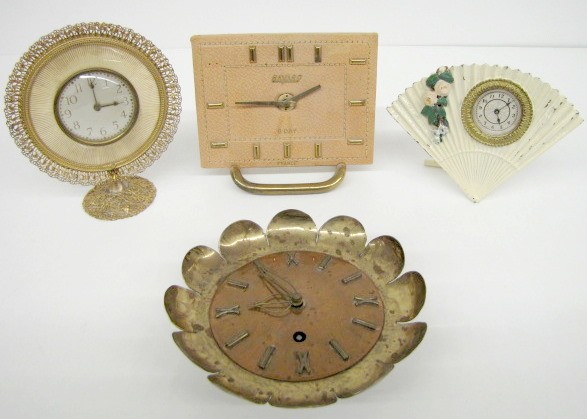4 Novelty Desk Clocks French, Westclox and Others — Antique Clocks Price Guide
