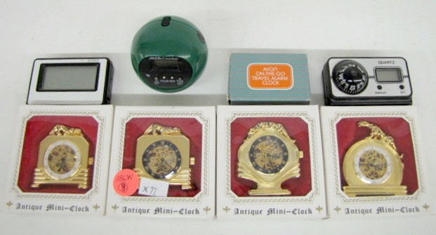 Group of 8 Clock Related Items — Antique Clocks Price Guide