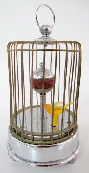 Miniature Annular Dial Bird Cage Clock — Antique Clocks Price Guide