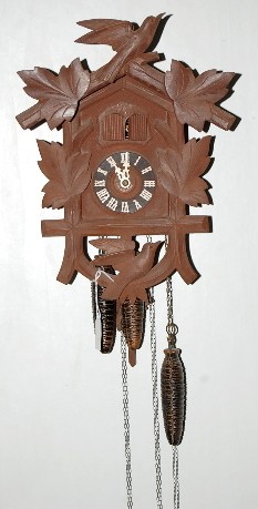3 Wt. German Birds Carved Cuckoo Clock — Antique Clocks Price Guide