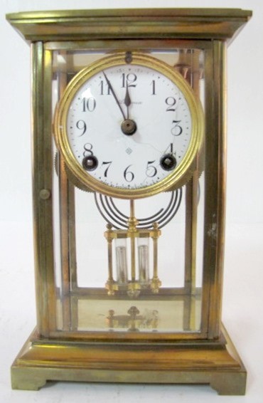 Ansonia 30 Hour Crystal Regulator Clock — Antique Clocks Price Guide