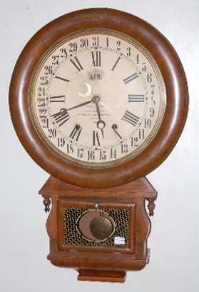 Ansonia Terry's Pat. Wall Improved Calendar Clock — Antique Clocks Price Guide
