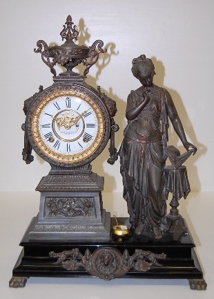 Ansonia "Poetry" Statue Clock — Antique Clocks Price Guide