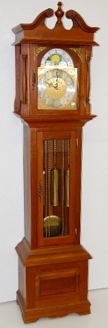 Walnut Emperer 3 Wt. Chiming Grandfather Clock — Antique Clocks Price Guide