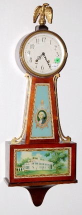 Plymouth Geo. Washington and Mt Vernon Banjo Clock — Antique Clocks Price Guide