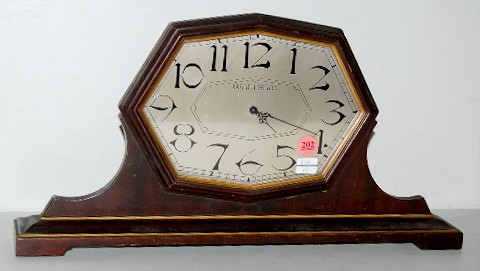 Waltham Ultra Thin Wooden Dresser Clock — Antique Clocks Price Guide