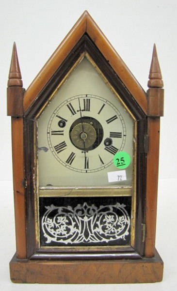 Miniature Empire Steeple Clock — Antique Clocks Price Guide