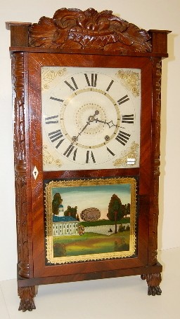 Eli Terry Carved Weight Driven Shelf Clock — Antique Clocks Price Guide
