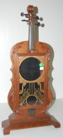 Walnut Violin Shaped Clock Case, No Movement — Antique Clocks Price Guide
