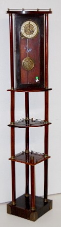 R.A. Clock on Mahogany Corner Shelf — Antique Clocks Price Guide