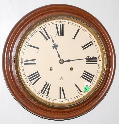Waterbury 16" Time and Strike Gallery Clock — Antique Clocks Price Guide