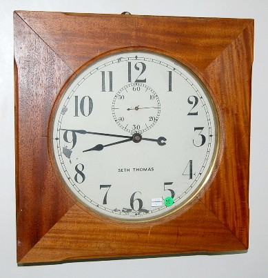 Mahogany 19" Seth Thomas Gallery Clock — Antique Clocks Price Guide