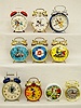 1960's-1990's Group of 10 Alarm Clocks