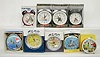 Group of 9 Animated Alarm Clocks