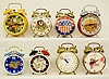 1960's-1970's Group of 8 Bell Top Alarm Clocks