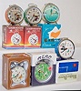 Group of 6 Comic Character Alarm Clocks