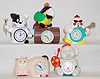 Group of 5 Plastic Battery Operated Animal Clocks