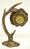 Two Piece Lux Antlered Stag Clock