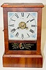 Jerome Clock Co. Rosewood Cottage Clock w/Alarm