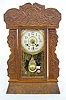 New Haven Floral Carved Kitchen Clock w/Alarm