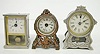 3 Antique Mini Pendulettes: Ansonia, Yale and Other