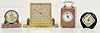 4 Mini Clocks: LeCoultre, New Haven and Others