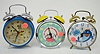 3 Bell Top Character Alarm Clocks
