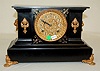 Ansonia Ornate Iron Case Mantle Clock