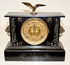 Signed Kroeber "Cimbria" Slate Mantle Clock