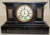 Ansonia Enameled Iron Ornate Mantle Clock