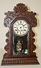 Ansonia "Kenmore" Press Carved Kitchen Clock
