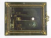 Ornate Abalone Inlaid Picture Clock