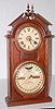 Ithaca Library Double Dial Calendar Shelf Clock