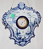 English Hanging Shield China Clock