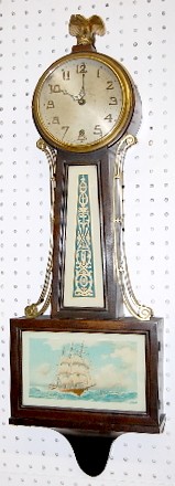 Antique New Haven "Whitney" Banjo Clock — Antique Clocks Price Guide