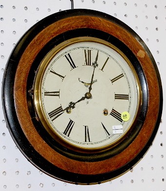 Jerome and Co. Round Antique Gallery Clock — Antique Clocks Price Guide