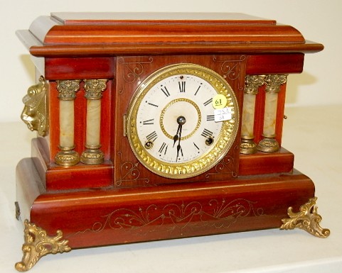 Seth Thomas Red Adamantine "Shasta" Mantle Clock — Antique Clocks Price Guide