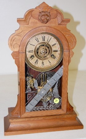 Gilbert Walnut "Leda" Kitchen Clock — Antique Clocks Price Guide