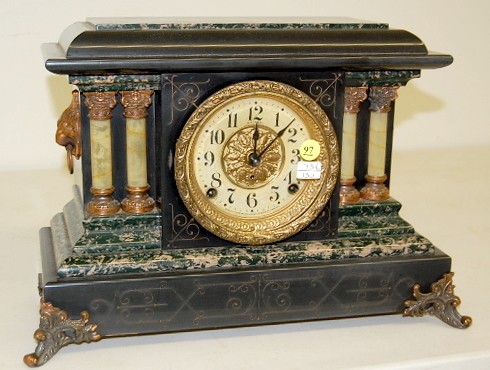 Seth Thomas Adamantine Column Mantle Clock — Antique Clocks Price Guide