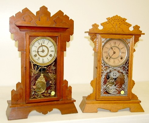 2 Clocks: New Haven "Celeste" and Ansonia "Amazon" — Antique Clocks Price Guide