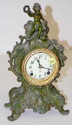 Ansonia "Cygnet" Metal Case Novelty Clock — Antique Clocks Price Guide