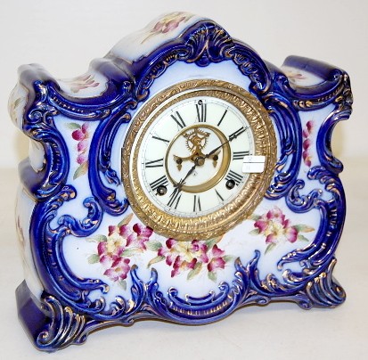 Ansonia "Ossipee" China Case Clock — Antique Clocks Price Guide