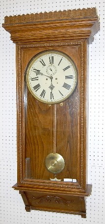 Oak Waterbury No. 67 2 Wt. Clock — Antique Clocks Price Guide